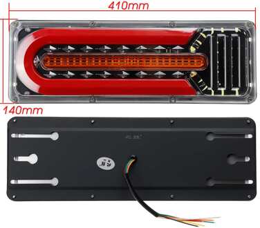 2Pcs 41Cm 24V Led Truck Achterlicht Trailer Waarschuwingslichten Stop Remlicht Achter Reverse Richtingaanwijzer indicator Vrachtwagen Bus Caravan