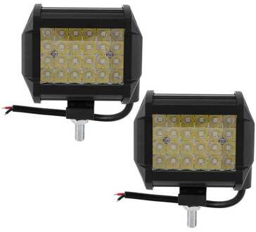 2Pcs 4in 72W Led Verlichting 30 Spotlight IP67 Lamp Voor Off-Road Truck Suv Boot 12V 24V Auto Auto Accessoires