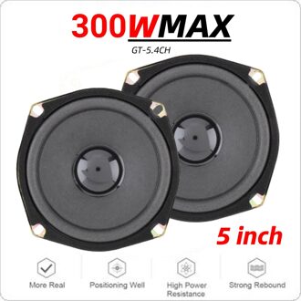 2Pcs 4ohm 300W Max 2 Way Auto Coaxiale Auto Audio Hifi Muziek Stereo Speakers Auto Lound Woofer Speaker voor Voertuig Deur Subwoofer