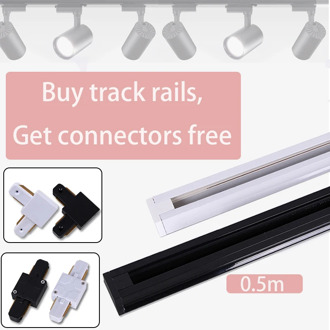 2pcs 4pcs Led Track Lights Spot Led Rail Connector Lighting fixtures 2-wire Straight/Corner Rail for LED track Lamp