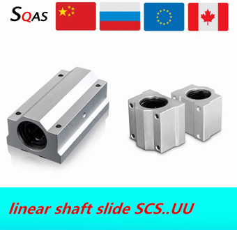2pcs/4pcs SCS8UU SCS10UU SCS12UU SCS16UU SCS20UU SCS25UU Linear bearing Block linear shaft slide for CNC Router 3D printer