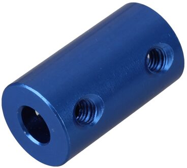 2Pcs 6.35X6.35Mm Blue Aluminium As Motor Stijve Effen Koppeling Koppeling
