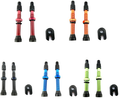 2pcs 60mm Alloy Stem Presta Valve + Tool for Road MTB Bike Tubeless Tire Tyre Easily Installation Personal Bicycle Parts