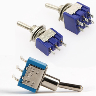 2PCS 6mm Switches Miniature Toggle Switch Single Pole Double Throw Mini Waterproof Cap Smart Micro Switch Electronic Gadgets 6A