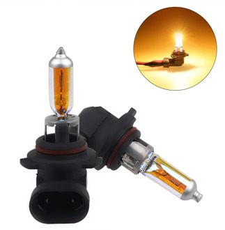 2pcs 9006 HB4 12V 55W Car Headlight Halogen Bulb 2300k Golden Yellow 9006 55w Halogen Automotive Bulbs Car Headlight Fog Lamp