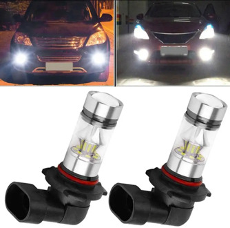 2PCS 9006 HB4 LED Fog Lamp 2323 100W Car Fog LED Light Canbus DRL Car Driving Running Fog lights Accessories