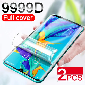 2Pcs 9999D Screen Protector Hydrogel Film For Huawei P40 P20 P30 Lite Pro Protective Film On Huawei Honor 20 10 Lite Not Glass