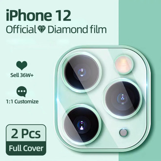 2PCS 9D Back Lens Protective Glass Screen Protector For iPhone 12 11 Pro Max Tempered Glass For iPhone 12 Camera Protector