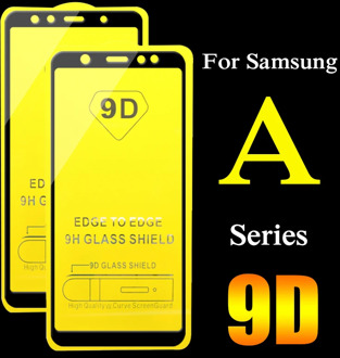 2pcs 9D Protective Glass For Samsung Galaxy A6 A7 A8 2018 Plus A3 A5 2017 ScreenProtector A 3 5 6 7 8 full cover Tempered Glass