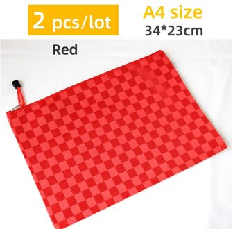 2Pcs A4 Kleur Canvas Tas Stof Bestandsmap Document Aktentas Papier Organizer Bag Kantoor Schoolspullen Papelaria E 2stk