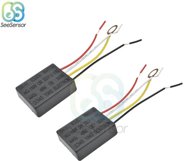 2Pcs AC 220V Lamp Touch Switch Electrical Equipment Table Light Parts On/off 1 Way Touch Control Sensor Bulb Lamp Switch