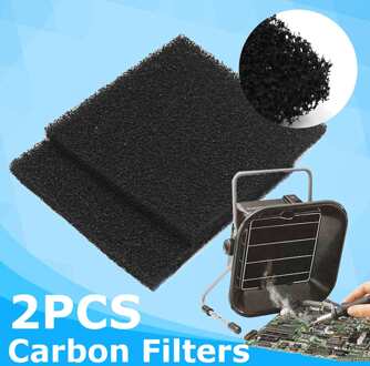 2Pcs Activated Carbon Filter Voor Keuken Afzuigkap Papier Niet-geweven Anti Olie Afzuigkap Afzuigkap Soldeer roker Filter