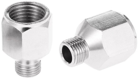 2pcs Airbrush Adaptor Connector Air Hose G1/8" BSP Male G1/4" BSP Female Parts for Air Compressor Airbrush Accessories