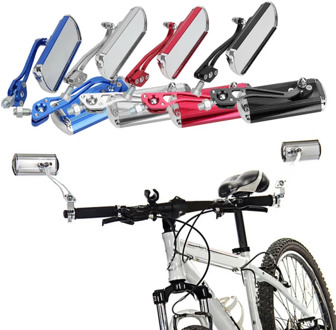 2PCS Aluminum Alloy Bicycle Rearview Mirror Adjustable Road Mountain Bike Scooter Handlebar Rear View Mirror Bike Accessories