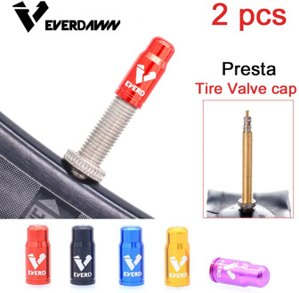 2pcs Aluminum Bicycle Presta France Tire Valve Cap For Wheel Tire Cover Protection Tubeless Valve Caps Dustproof Accessories