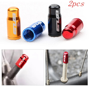 2pcs Aluminum Bicycle Tire Valve Cap Ultralight Mountain Road Bike Tyre Cap Schrader/Presta Tire Valve Protector MTB Accessories