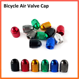 2Pcs Aluminum Bicycle Tyre valve Dustproof Bike Valve nozzle Cap Colors MTB Road Mountain Bike Valve Cap Replacement Accessory