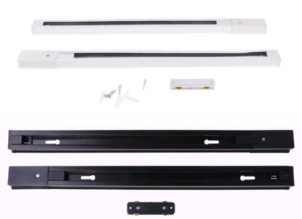 2pcs Aluminum LED Track Light With Connector Universal Rail Aluminum Track Light 28TC