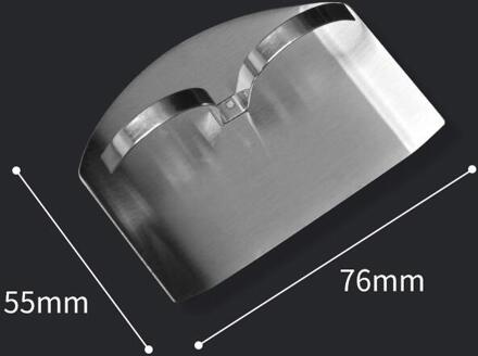 2Pcs Anti-Cut Hand Vinger Vinger Guard Protector Rvs Multifunctionele Groente Polssteun Finger Protector keuken Tool 2stk A