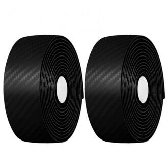 2Pcs Antislip Kunstleer Elastische Eva Fietsstuur Bandjes Rijden Levert Fiets Accessoires Ciclismo Fietsstuur Tape zwart
