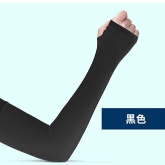 2Pcs Arm Mouwen Warmers Sport Mouwen Zon Uv Bescherming Hand Cover Cooling Warmer Running Vissen Fietsen Ski Mangas Para brazo zwart