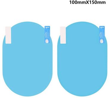 2Pcs Auto Achteruitkijkspiegel Beschermfolie Anti Fog Venster Clear Regendicht Achteruitkijkspiegel Beschermende Zachte Film Auto Accessoires 150 100mm