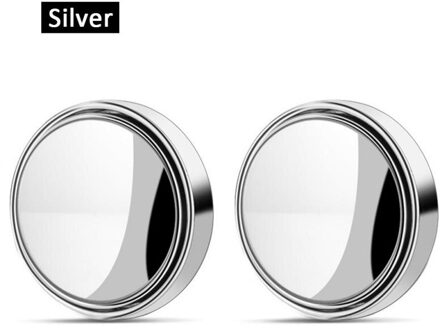 2Pcs Auto Achteruitkijkspiegel Grenzeloze Kleine Ronde Spiegel Hd Blind Spot 360 ° Spiegels Auto Achteruitkijkspiegel Dodehoekspiegel spiegel rood