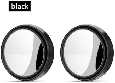 2Pcs Auto Achteruitkijkspiegel Grenzeloze Kleine Ronde Spiegel Hd Blind Spot 360 ° Spiegels Auto Achteruitkijkspiegel Dodehoekspiegel spiegel Zilver