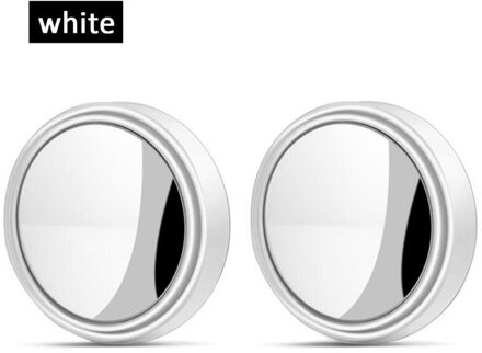 2Pcs Auto Achteruitkijkspiegel Grenzeloze Kleine Ronde Spiegel Hd Blind Spot 360 ° Spiegels Auto Achteruitkijkspiegel Dodehoekspiegel spiegel zwart