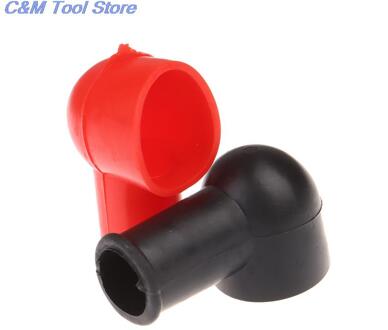 2Pcs Auto Motorfietsen Batterij Negatieve Positieve Terminal Cover Cap Boot Isolerende Protector Vervanging Batterijen Accessorie