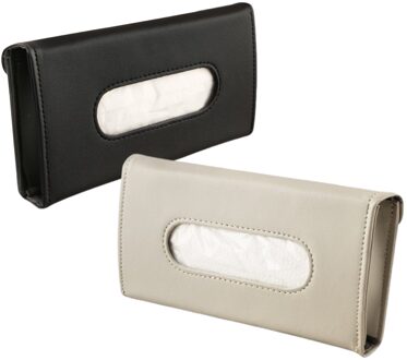 2Pcs Auto Tissue Houder Auto Tissue Doos Handdoek Sets Auto Zonneklep Tissue Box Houder Auto Interieur Opslag Decor opknoping Servet Doos