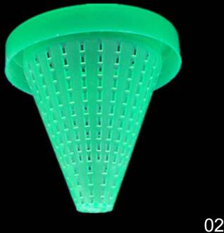 2Pcs Automatische Vis Feeder Tapered Aquarium Rode Worm Voeden Feeder Trechter Cup Vis Diervoeders Aquarium Feeder Met Zuignap cup groen