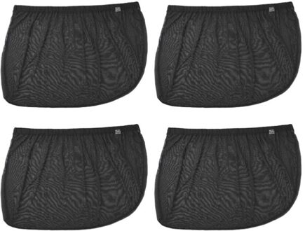 2Pcs Automotive Mesh Cover Warmte Isolatie Zomer Window Zonnescherm Auto Gordijn Shield Auto Zon Mesh Doek ( zwart