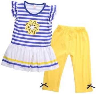 2Pcs Baby Meisjes Kid Kleding Korte Mouwen T-Shirt + Broek Broek Outfits Sets Au 140