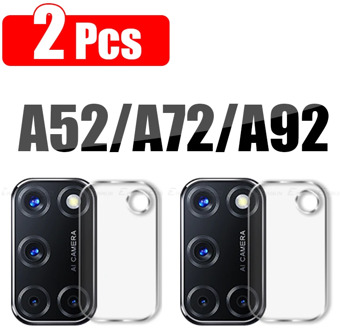 2Pcs Back Camera Lens Tempered Glass For OPPO A52 A72 A92 A5 A9 2020 Rear Clear Transparent Protector Protective Film A 52 72 92