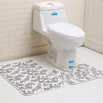 2Pcs Badmat Set Daisy Bloem Geplaveide Patroon Badkamer Tapijt Anti Slip Wc Mat Set Badkamer Producten 010