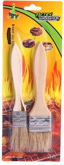 2Pcs Barbecue Olie Borstel Keuken Hittebestendig Bakken Kleine Olie Borstel Tool Accessoires Voedsel Kruiderij Borstel