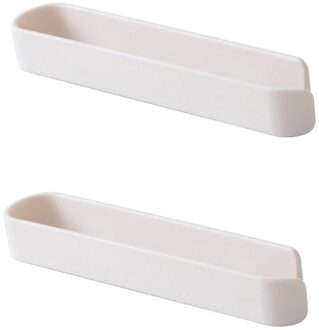 2PCS Bathroom Towel Bar Self Adhesive Wall Mounted Towel Holder Kitchen pot cover frame Slipper Rack #512 WH