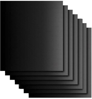 2Pcs Bbq Oven Grill Mat Hittebestendige Non-stick Bbq Grill Plaat Oven Pan Liners Bakken Pad Mat zwart 6