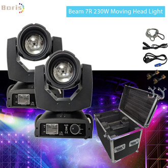 2pcs Beam 230w 7r Beam moving head Light High Power Sharpy Lyre 7r LED Strong Beam Light For Party Disco DJ Light Stage