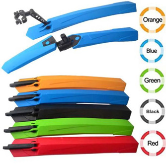 2pcs Bicycle Fenders Cycling MTB Quick Release Front Rear Road Mountain Bike Mudguard Set Bicycle Parts