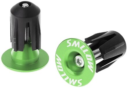 2Pcs Bike Bar End Plugs Aluminium Road Fiets Grip Stuur Caps MTB Accessoire groen