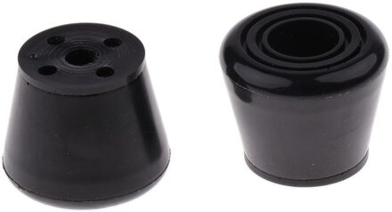 2Pcs Bolt-On Teen Stoppen Zachte En Comfortabele Skate Teen Stopt Voor Derby En Andere Schaatsen zwart