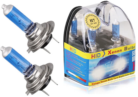 2pcs/Box H7 55W Halogen Bulb with Retail package H7 12V 6000K Super Bright White Halogen Headlight Lamp Fog Lights Car Styling