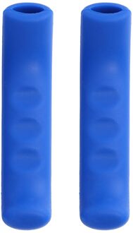 2Pcs Brake Handvat Lever Covers Antislip Shell Parkeerrem Protector Case Voor Elektrische Scooter M365 Universele Fiets Accessoires blauw