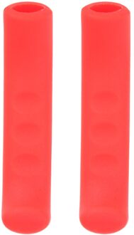 2Pcs Brake Handvat Lever Covers Antislip Shell Parkeerrem Protector Case Voor Elektrische Scooter M365 Universele Fiets Accessoires Rood