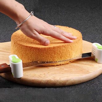 2Pcs Brood Slicer 5 Lagen Verstelbare Diy Cake Toast Brood Cutter Leveler Slicer Cutting Fixator Keuken Bakken Brood Gereedschap
