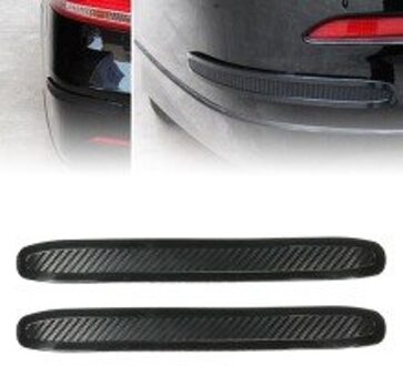 2Pcs Bumper Guard Strip Diy Accessoires Suv Body Protector Hoek Anti-Wrijven Rubber Zwart