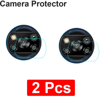 2Pcs Camera Len Glass For Xiaomi Poco X3 Glass Camera Protectors On Xiomi Poco X3 Xaomi PocoX3 X3 XiaomiX3 Mobile Phone Film