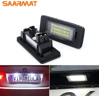 2PCS CANbus Car license plate light rear tail light for BMW E90 E91E92 E39 E60 E61 E60 M5E70 X5 E71 / E72 X6
